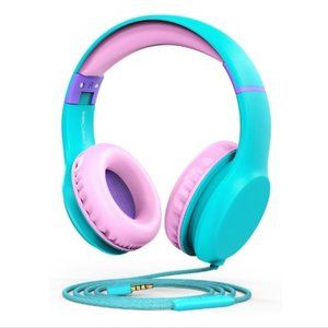 Kids Headphones - Wired - Stereo - Safe Volume Limit/Control - Microphone